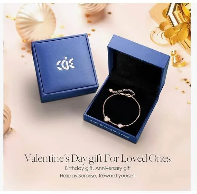 Ladies love heart bracelet- new-925 sterling silver in gift box image indicator(6)