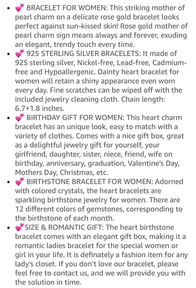 Ladies love heart bracelet- new-925 sterling silver in gift box image indicator(7)