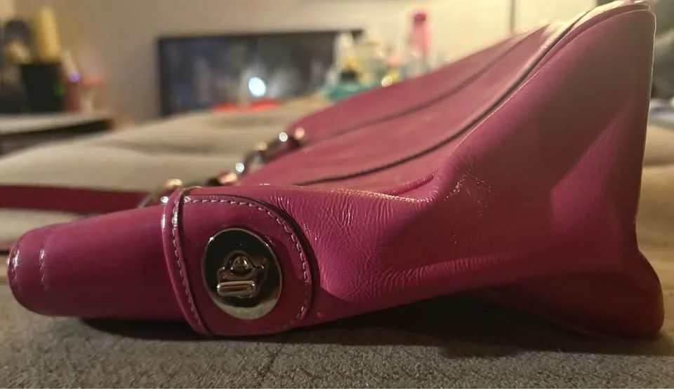 Coach East west gallery tote pink shoulder bag image indicator(4)