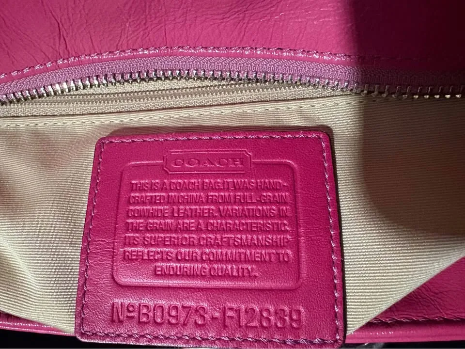 Coach East west gallery tote pink shoulder bag image indicator(5)