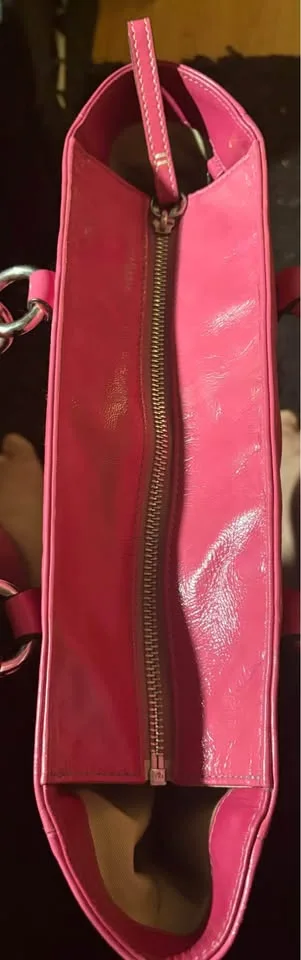 Coach East west gallery tote pink shoulder bag image indicator(6)