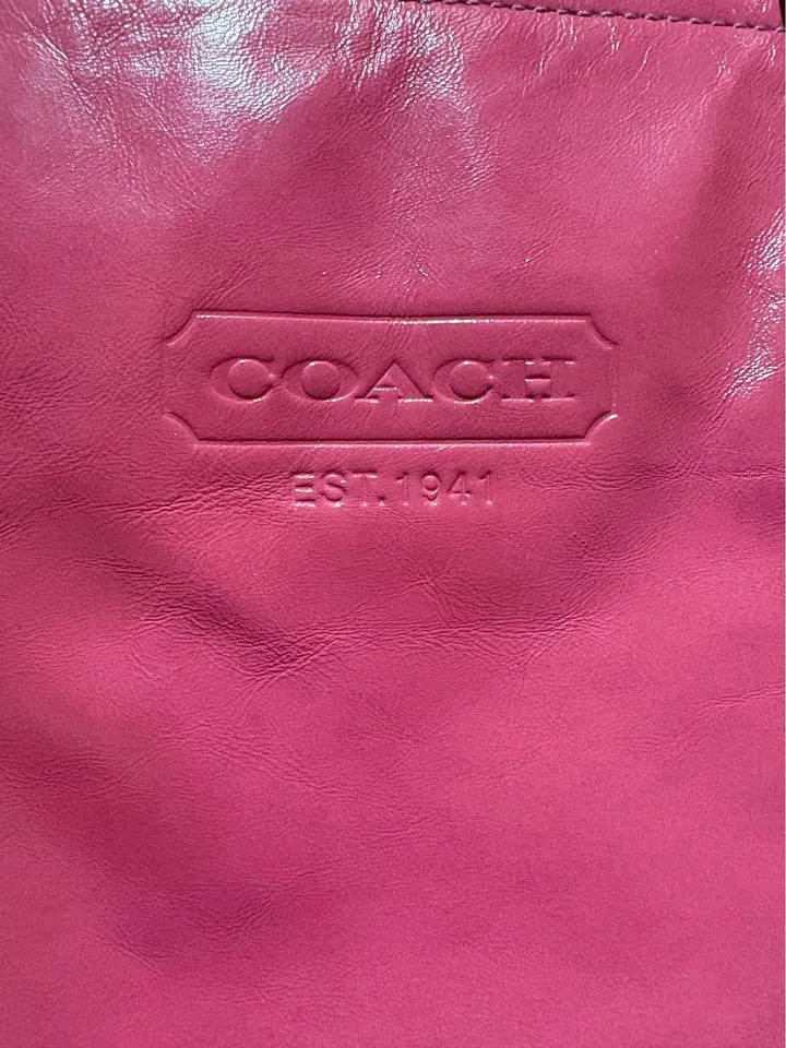 Coach East west gallery tote pink shoulder bag image indicator(10)