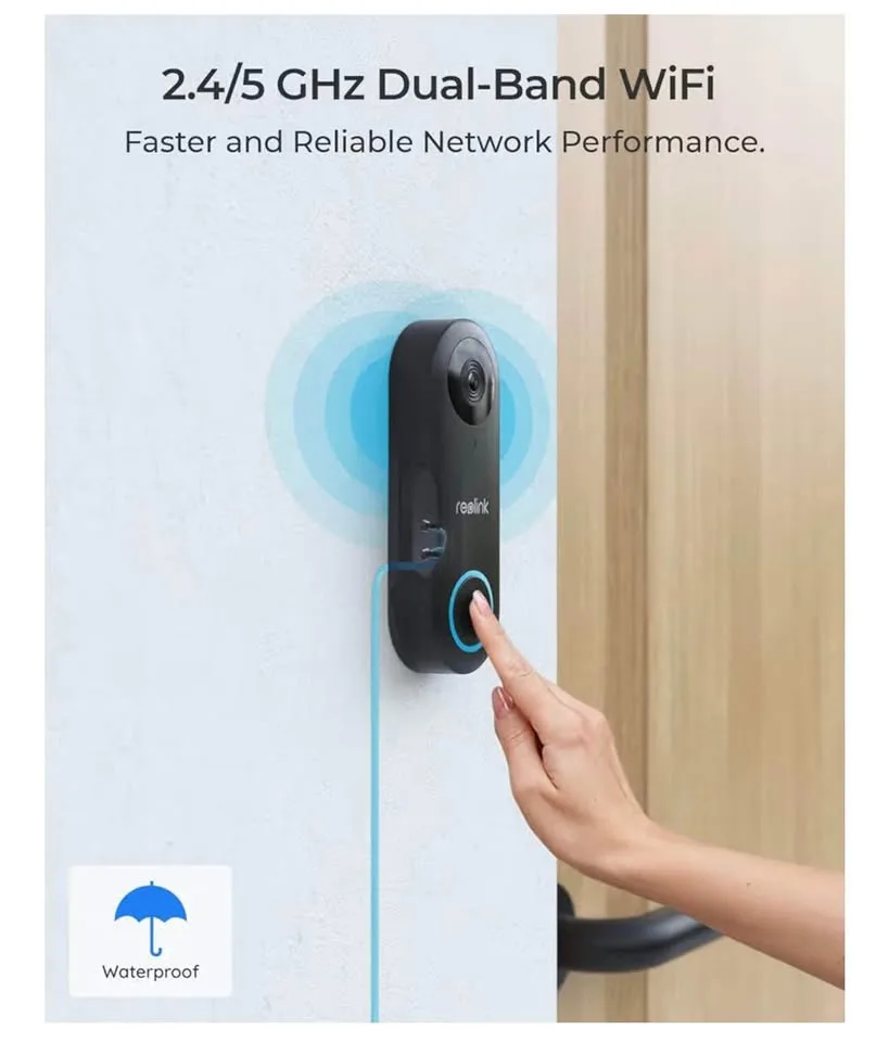 Video doorbell camera/ Wi-Fi-new- indoor, outdoor /chime include image indicator(5)