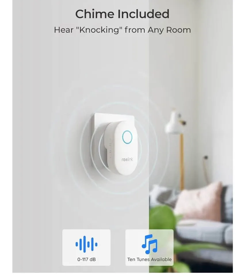 Video doorbell camera/ Wi-Fi-new- indoor, outdoor /chime include image indicator(6)