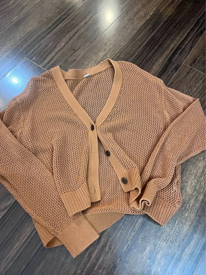 Orange Uniqlo mashed shirt