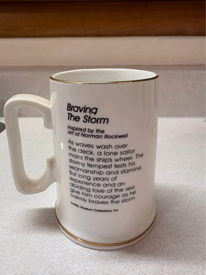 Set of 4 Vintage Norman Rockwell Mugs “The Mariners” image indicator(2)