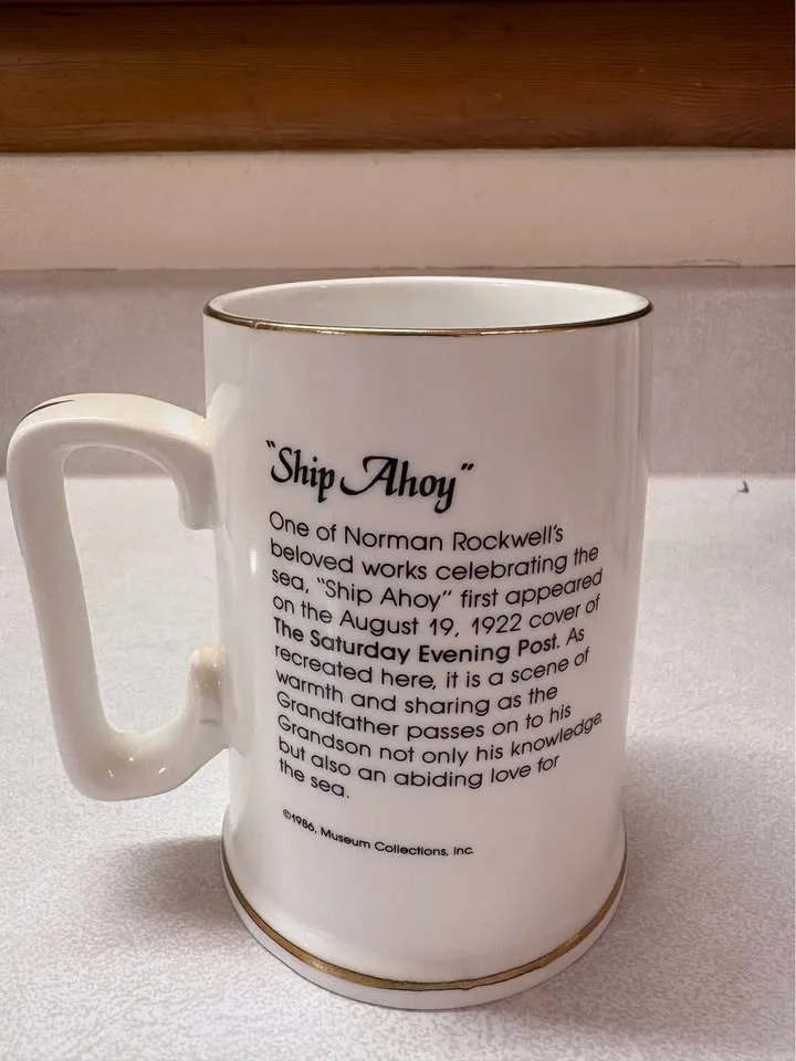 Set of 4 Vintage Norman Rockwell Mugs “The Mariners” image indicator(4)