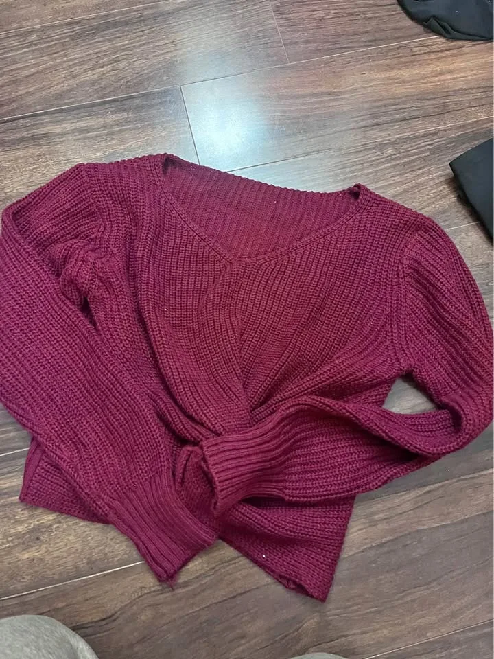 Red sweater
