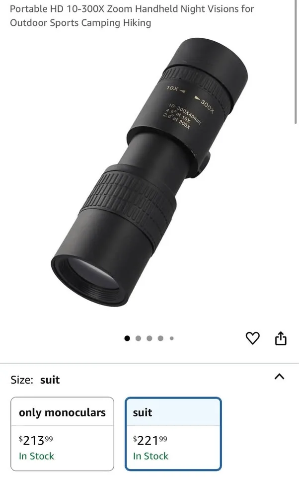 Telescope portable HD-new 300x zoom night vision /smart phone ca image indicator(4)