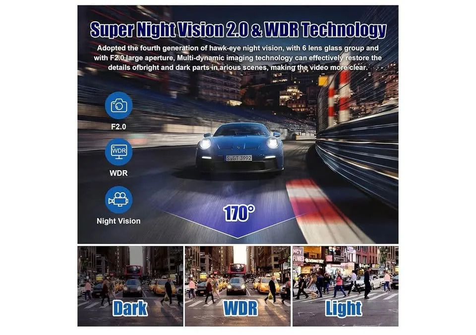 Dash cam -new- front and rear image indicator(7)