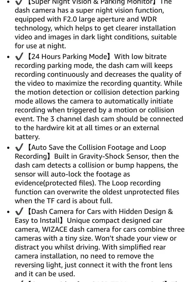 Dash cam -new- front and rear image indicator(9)