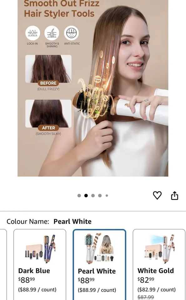 Hairstyler hot 6/1 blow dryer set-new ￼ image indicator(4)