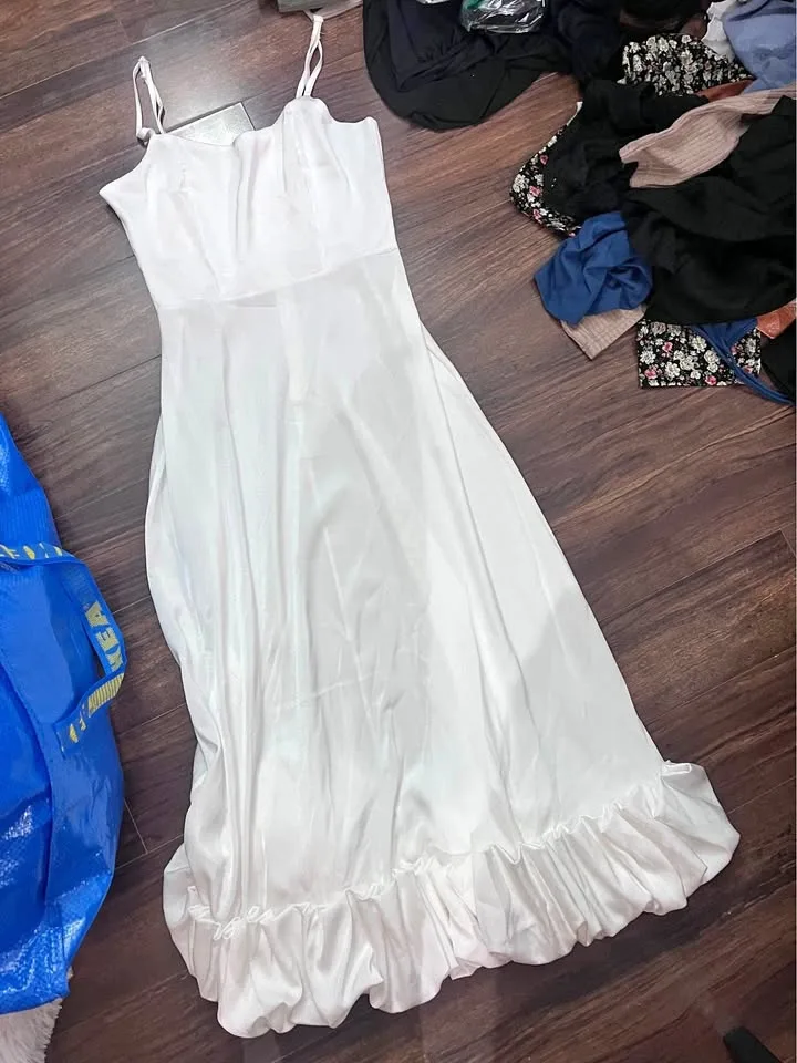 White long dress