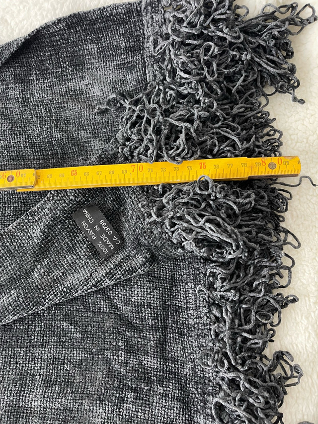 Grey Bouclé Scarf - photo 3