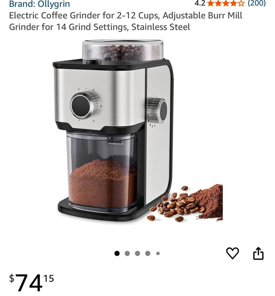Electric ￼Coffee stainless steel grinder-new ￼ thumbnail