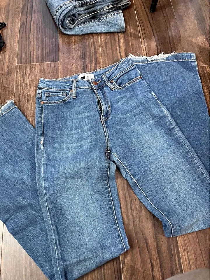 Forever 21 flare blue jeans