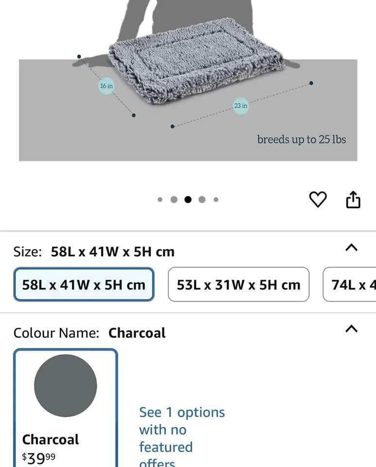 Dog small crate bed-new- indestructible image indicator(4)