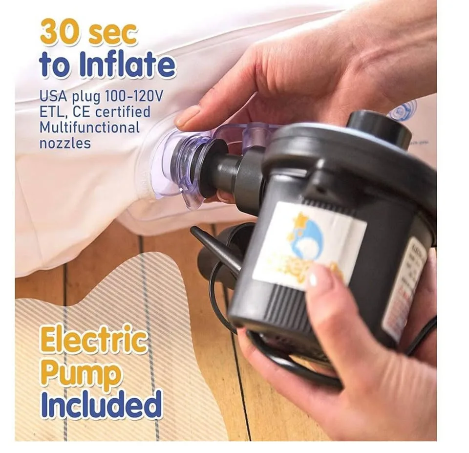 Toddler travel air mattress bed-new -inflatable/portable with el image indicator(5)