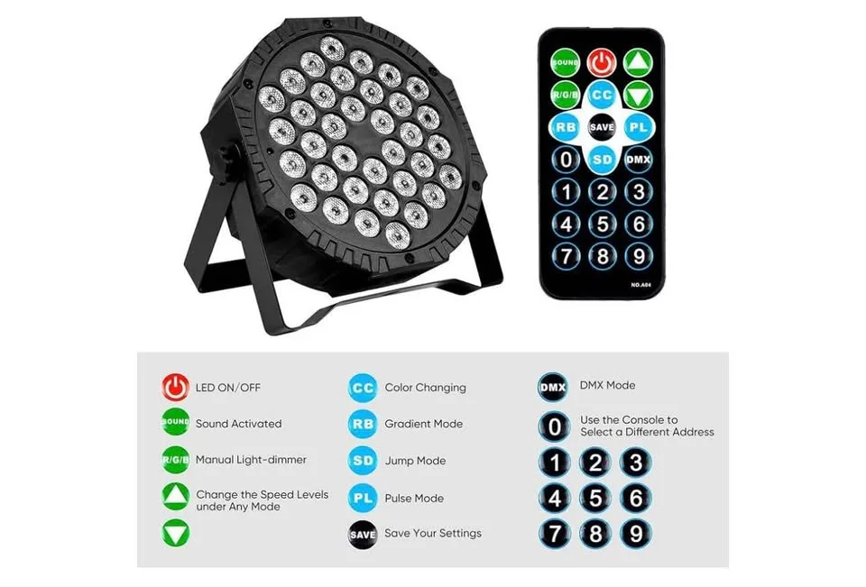 Party light with remote-new image indicator(6)