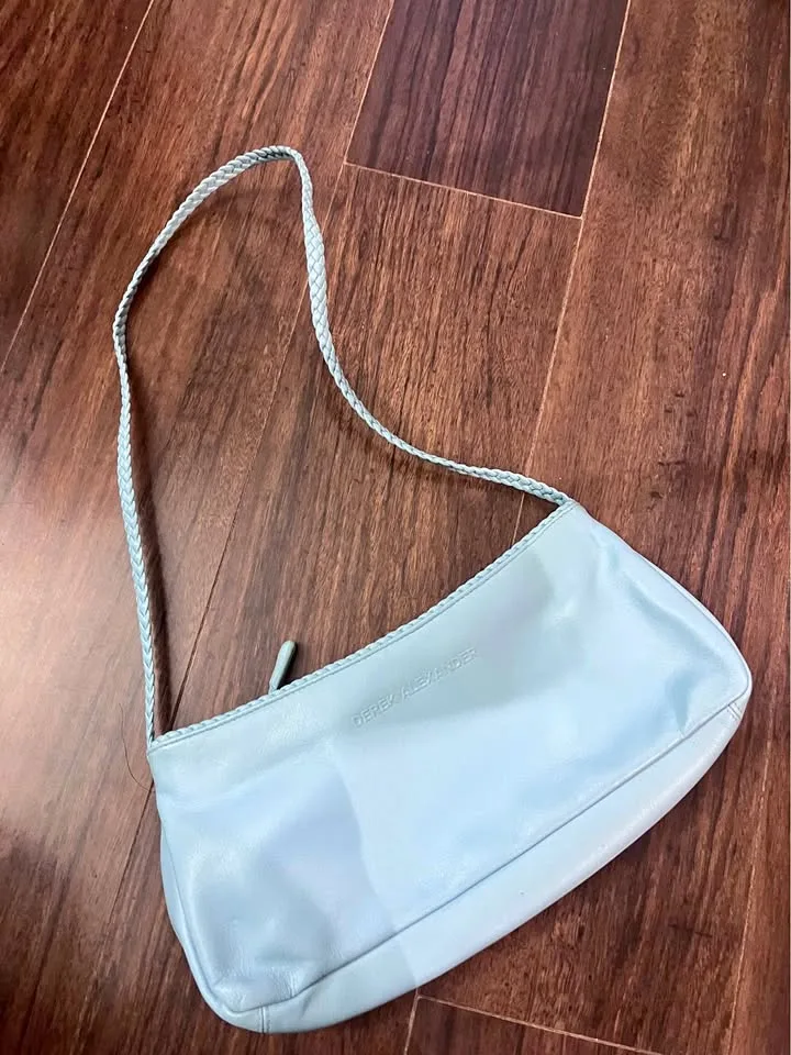 Baby blue handbag
