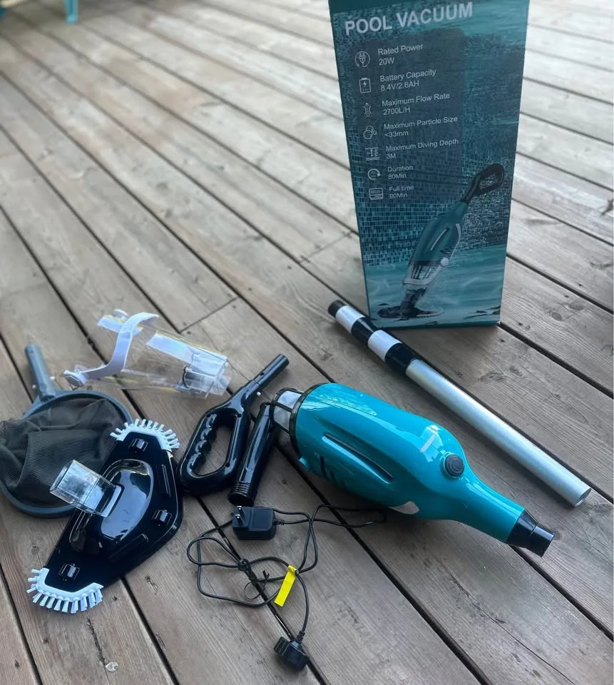 Pool vacuum-new rechargeable/cordless handheld with telescopic p image indicator(2)