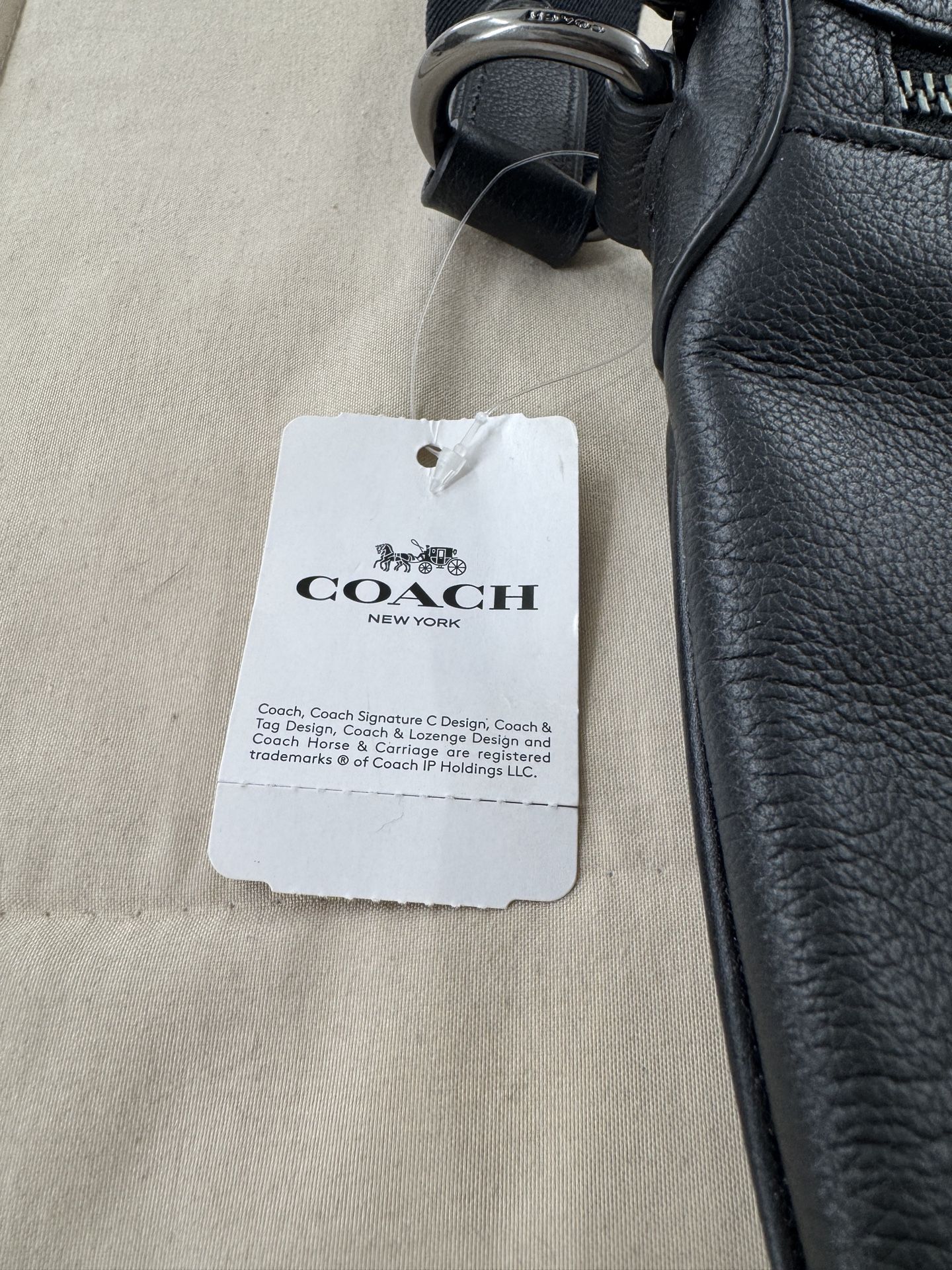 Coach Houston Flight Bag 4011 QB/BK Black Outlet - photo 3