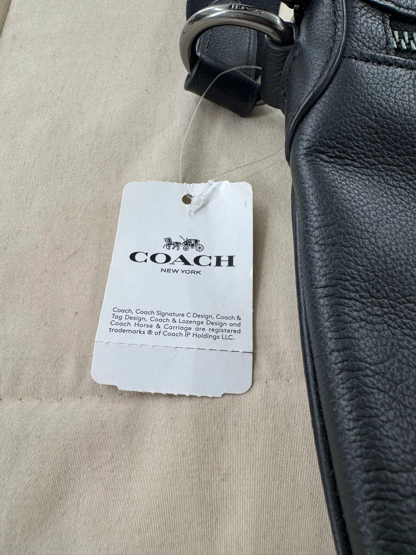 Coach Houston Flight Bag 4011 QB/BK Black Outlet image indicator(3)