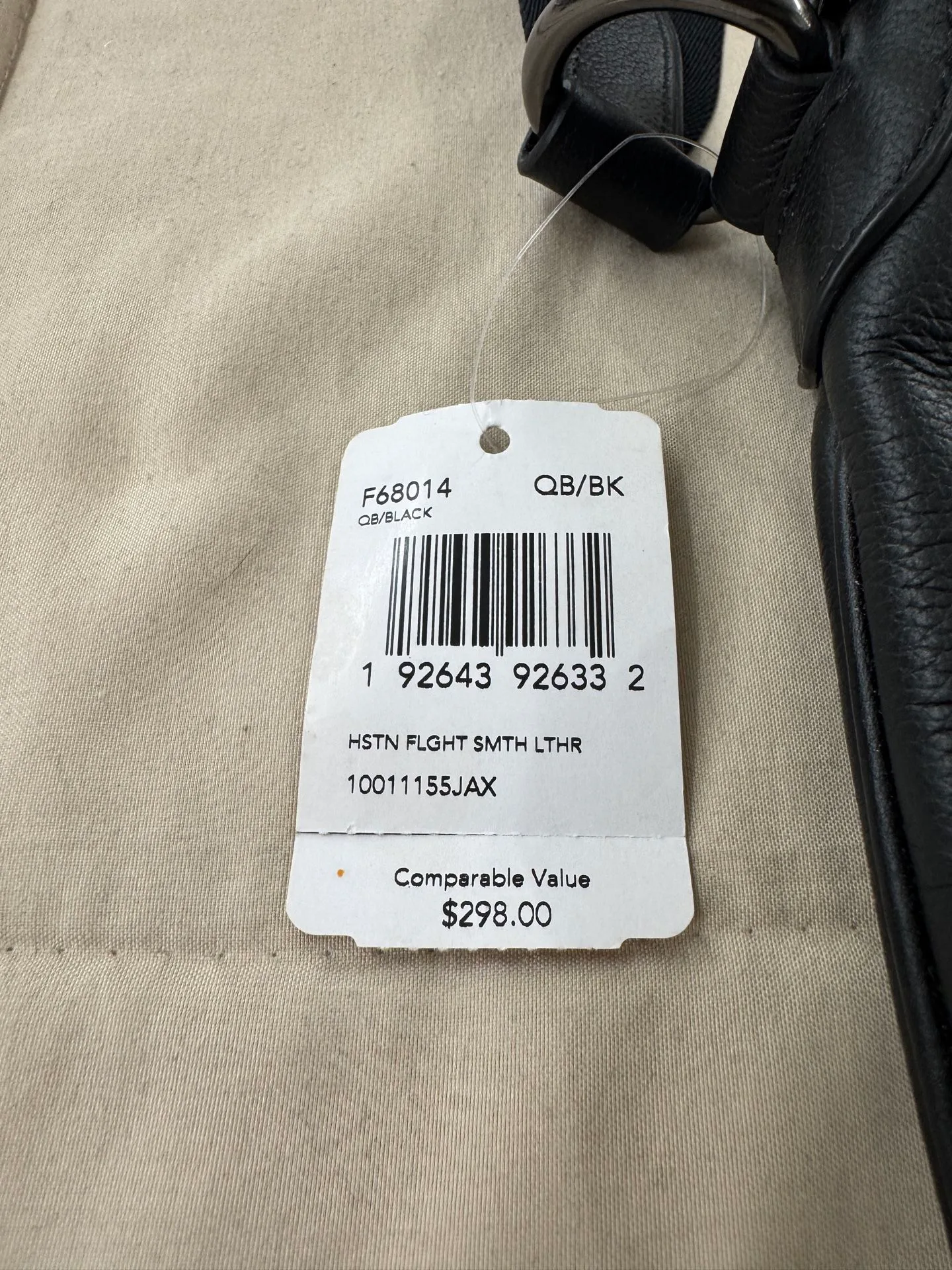 Coach Houston Flight Bag 4011 QB/BK Black Outlet image indicator(4)