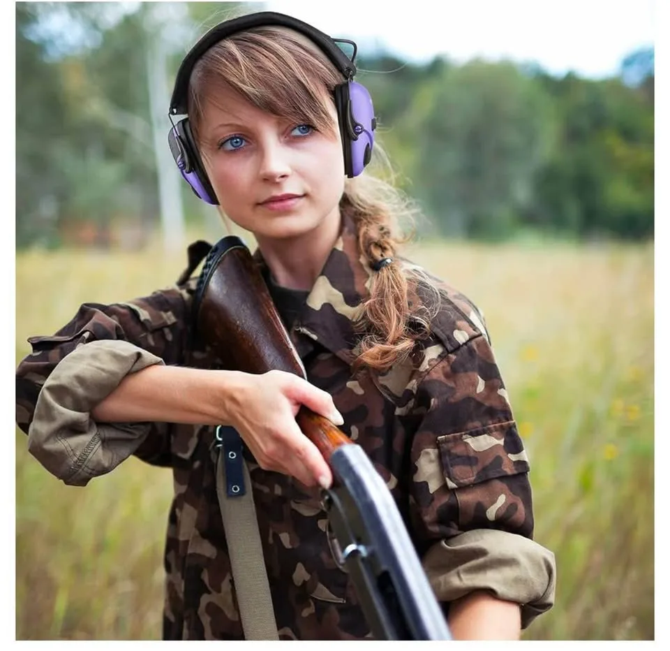 Ear protection/-new-purple for loud noise/hunting, etc. ￼ image indicator(4)