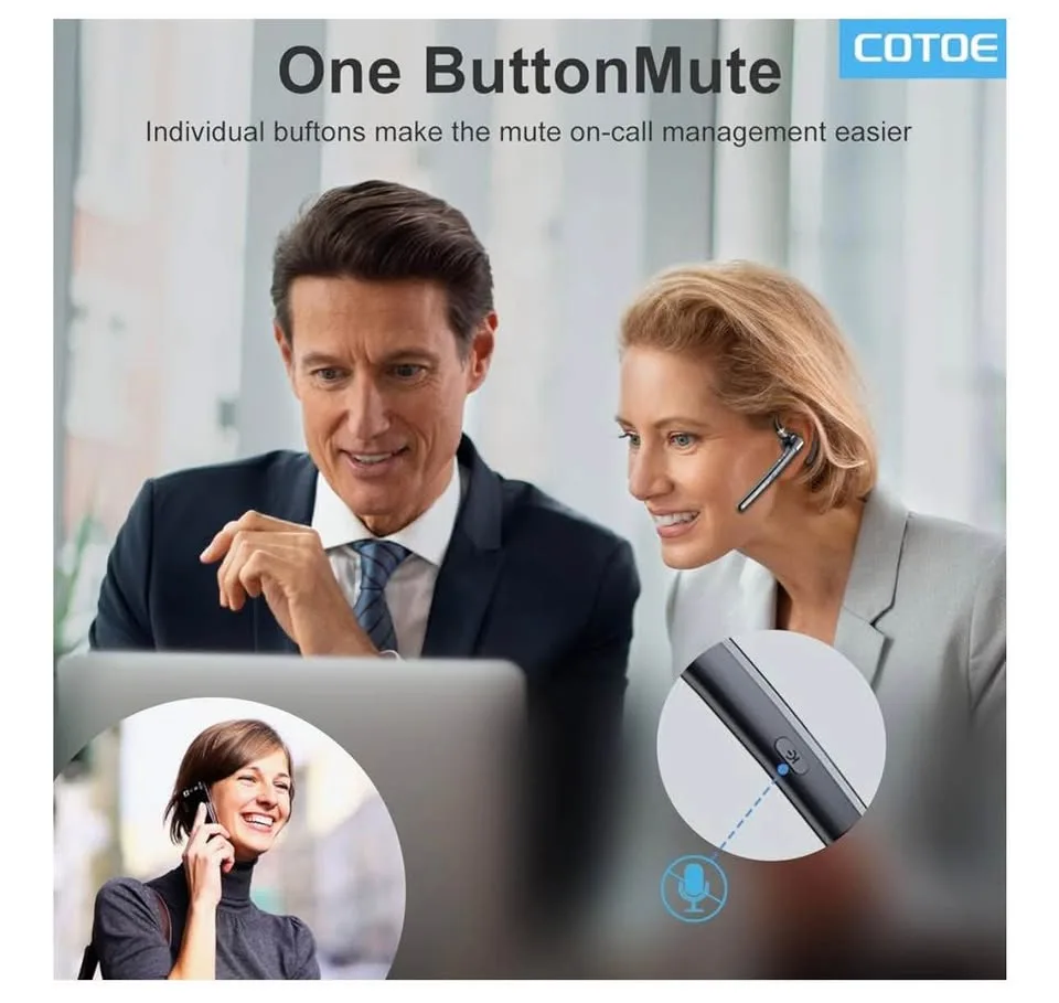 Bluetooth wireless headset earpiece/new-noise canceling, chargin image indicator(4)