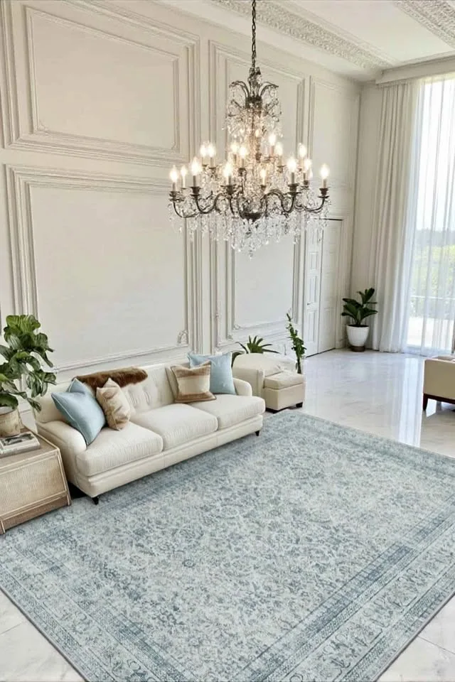 🍂SALE🍂5x7 WASHABLE  NEW MODERN 🍂 RUG🍁80% OFF!!! 🍂 thumbnail