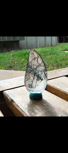120 CTS Black Rutile Quartz, Cut & Polished - photo 4