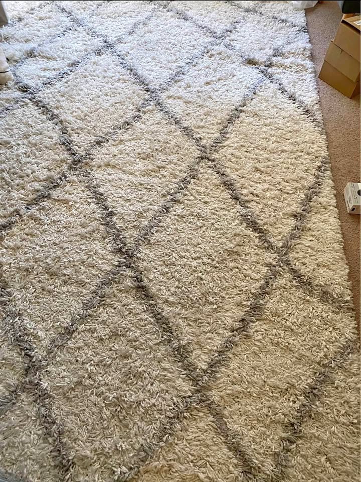 8’ x 10’ diamond pattern rug