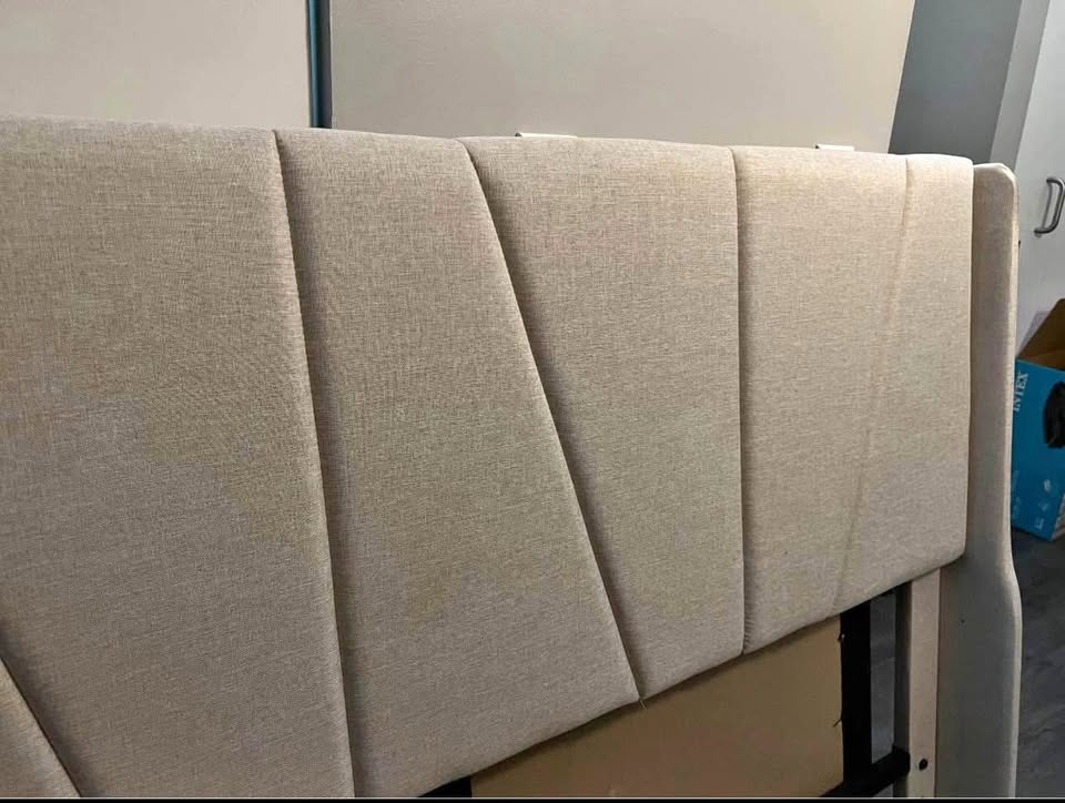 Cream/Beige full size headboard
