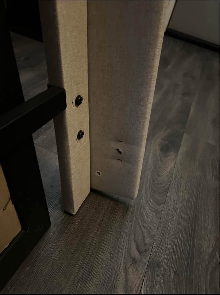 Cream/Beige full size headboard - photo 3
