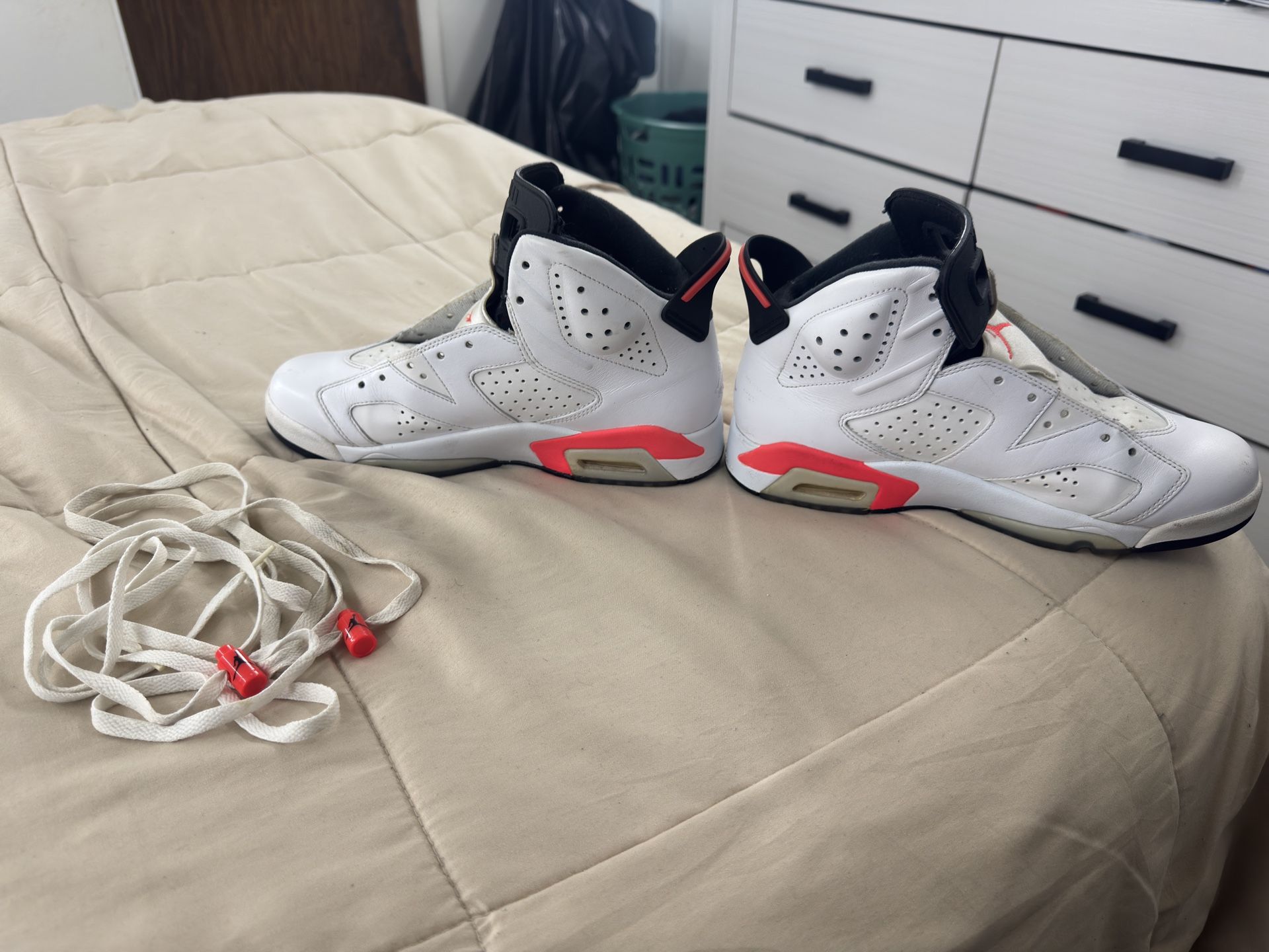 Jordan 6 Retro Infrared White (2014) - photo 3