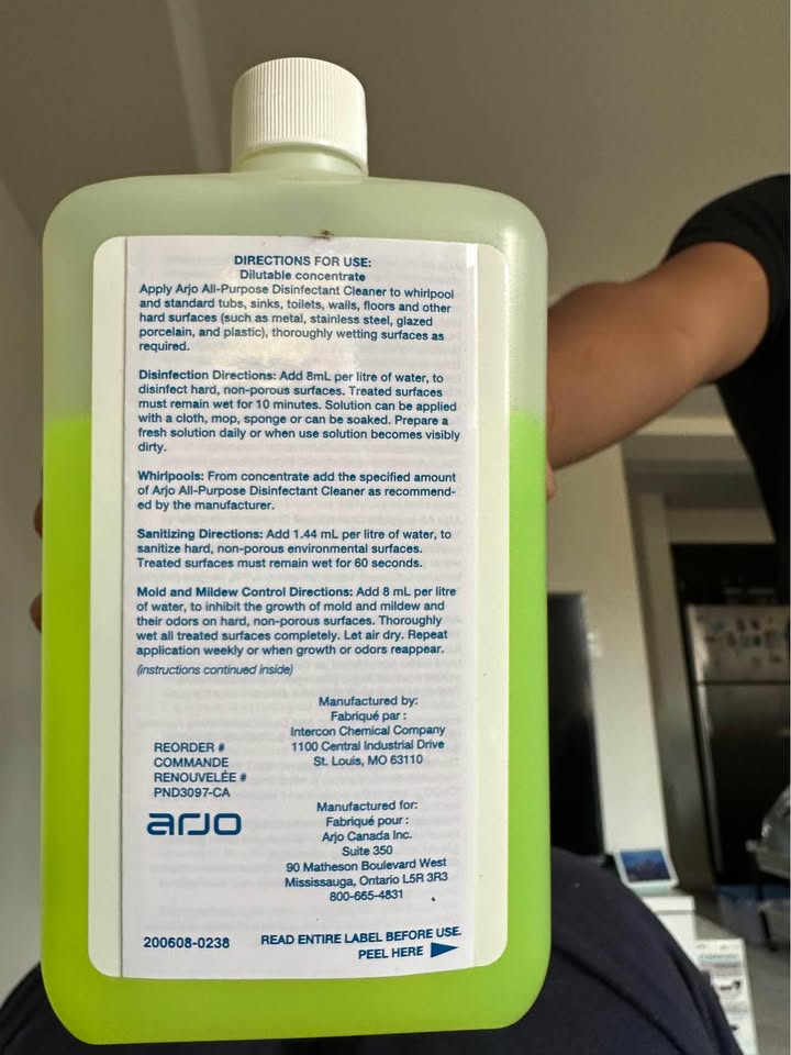 Arjo All Purpose Disinfectant Cleaner - Hospital Grade - photo 2
