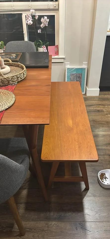 West Elm A-Frame Dining Bench - Acorn image indicator(2)