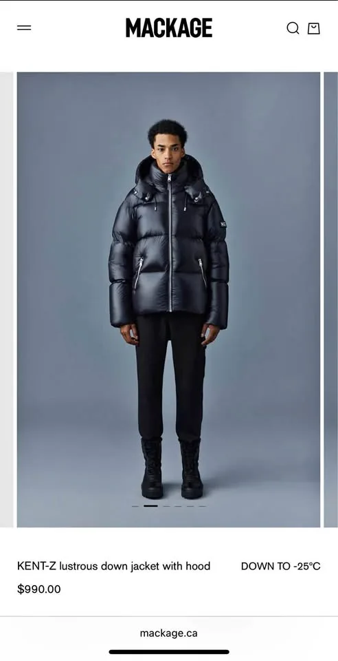 MACKAGE KENT-Z Down Jacket - Men's Size 42