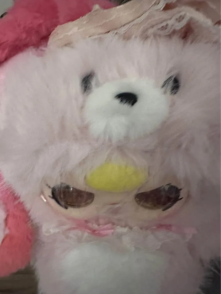 Baby Three 800% AI pink bunny with RARE crying eyes image indicator(5)