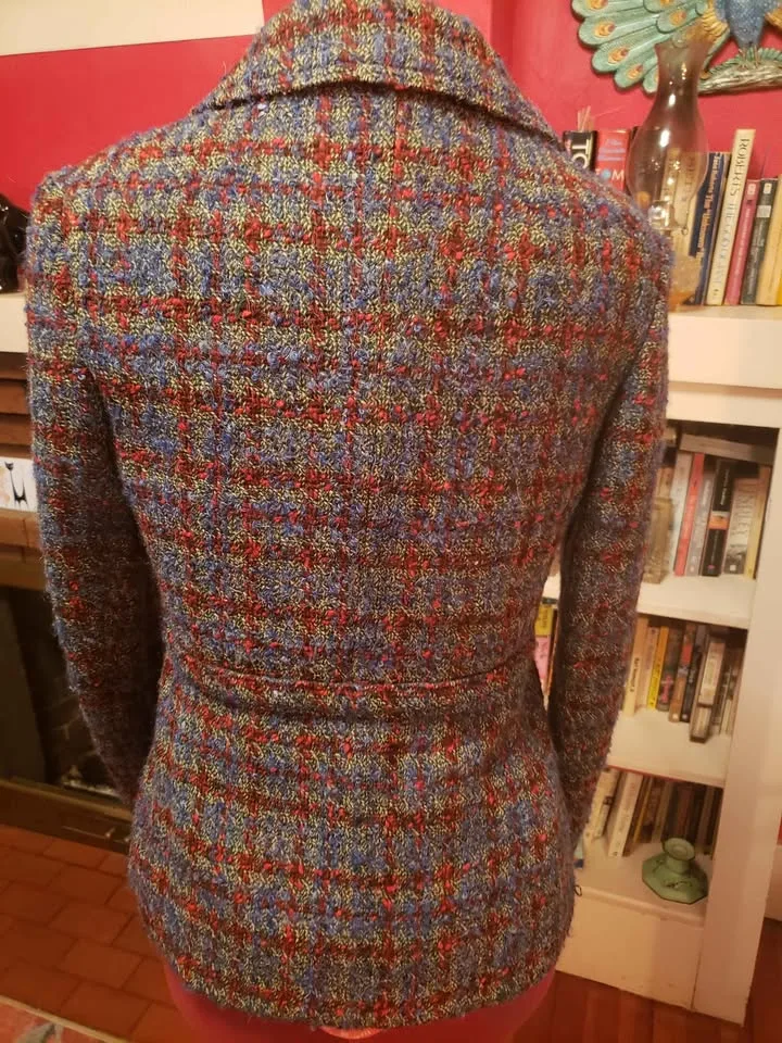 Holt Renfrew Belted Plaid Wool Coat image indicator(3)