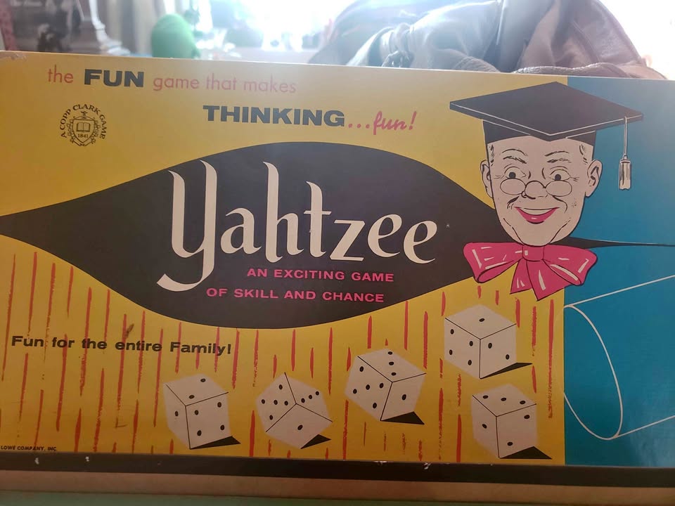 1956 Yahtzee Game - Great Condition!