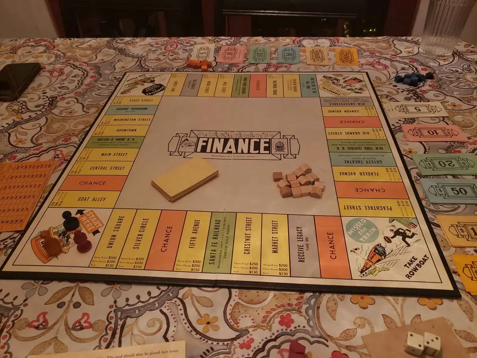 1958 Finance Board Game by Parker Brothers image indicator(7)