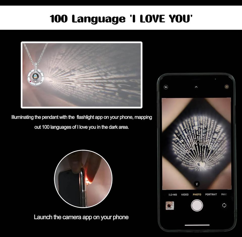 "I Love You" in 100 languages pendant - photo 4