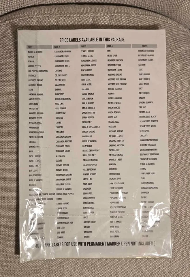 Spice Labels image indicator(4)