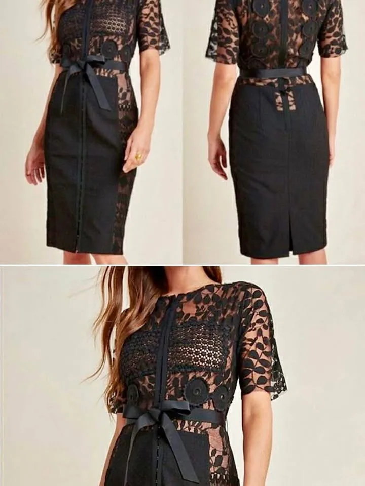 Anthropologie Carissima Sheath by Byron Lars - size 8 image indicator(2)