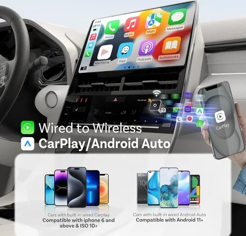 OTTOCAST Mini Pot 2025 Wireless CarPlay/Android Auto image indicator(5)