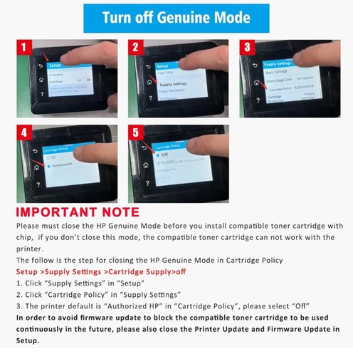 4 PACK 210A Toner Set Compatible with HP (With Chip) - photo 3