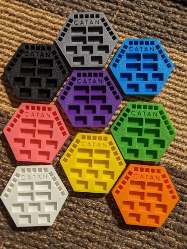 Settlers Of Catan Board Game Piece Holders thumbnail