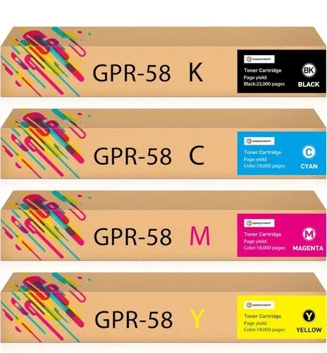 GPR58 Toner Cartridge Replacement for Canon(4-Pack,BK,C,M,Y) thumbnail